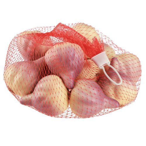 Produkt Dekoracja warzywna czosnkowa żółta fioletowa w siatce Ø4,5cm 12 sztuk