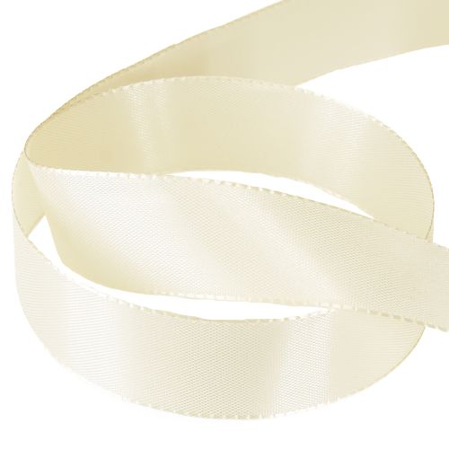 Produkt Wstążka prezentowa i dekoracyjna kremowa tafta 25mm 50m
