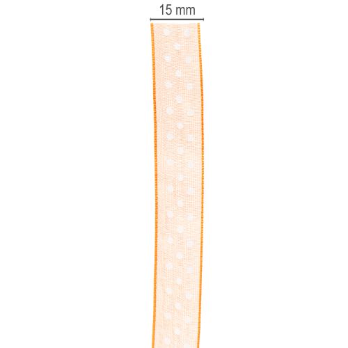 Produkt Wstążka prezentowa w groszki do eleganckiego pakowania prezentów, szerokość 1,5 cm, długość 20 m