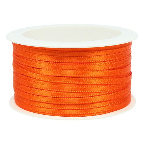 Produkt Wstążka satynowa wstążka prezentowa wstążka dekoracyjna pomarańczowa 3mm × 50m