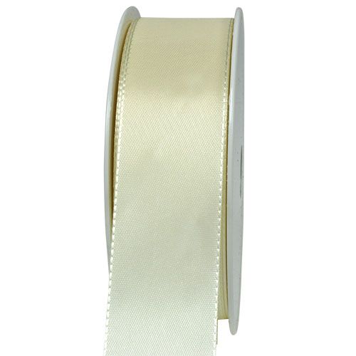 Wstążka prezentowa i dekoracyjna kremowa 40mm 50m