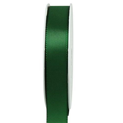 Floristik24 Wstążka prezentowa i dekoracyjna 25mm x 50m ciemnozielona