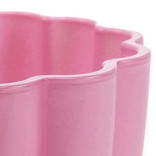 Floristik24 Wazon szklany "Bloom" różowy Ø14cm W17cm