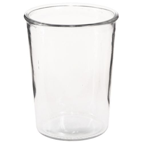 Wazon szklany stożkowy wazon dekoracyjny przezroczysty Ø12cm W15,5cm 2szt