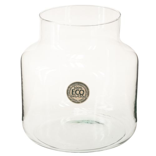 Produkt Wazon szklany okrągły duży, 100% szkło z recyklingu, H20, Ø17 cm