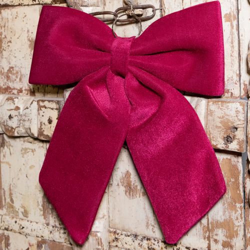 Produkt Duża aksamitna kokarda świąteczna Outdoor Red 48×52 cm