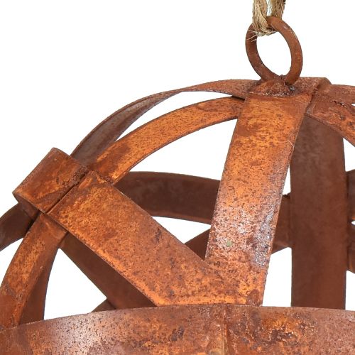 Floristik24 Zardzewiała metalowa kula Ø15cm ogrodowe kule ogrodowe 2szt
