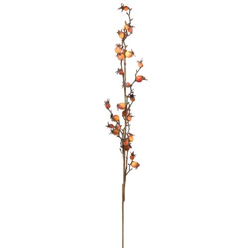Produkt Gałązka dzikiej róży żółto-pomarańczowa sztuczna gałązka dzikiej róży L95cm