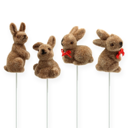 Produkt Zajączki wielkanocne na drucie, różne, 5cm - 7cm 20 szt