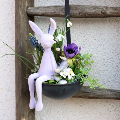 Produkt Stołek Bunny Edge Easter Bunny Flocked Purple Lilac – 2. wybór – 28 cm 3 szt.