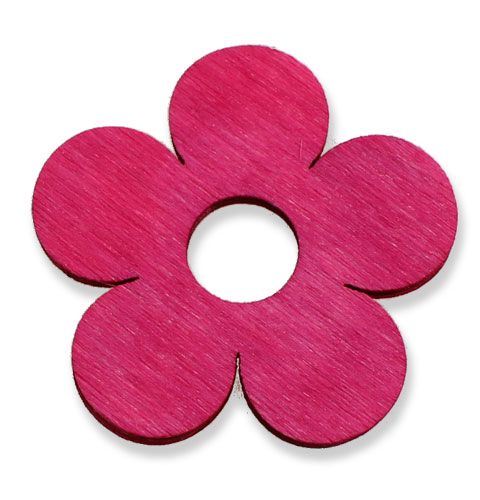 Kwiaty drewniane Ø4cm różowe 72 szt | Floristik24.pl