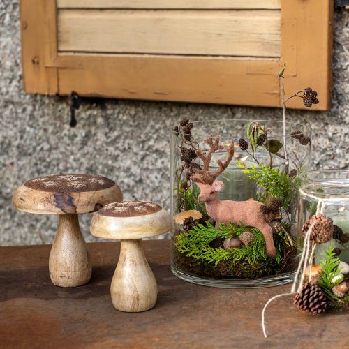 Produkt Drewniana dekoracja grzybowa dekoracja z drewna grzybowego naturalna jesienna dekoracja Ø15cm W14,5cm