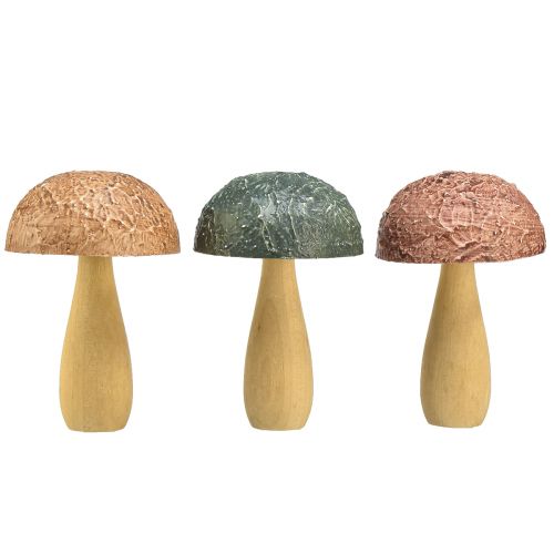 Produkt Grzyby drewniane grzyby dekoracyjne jesienna dekoracja drewno różne 11×7,5cm 3szt