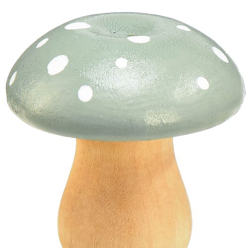 Produkt Grzyby drewniane grzyby dekoracyjne muchomor drzewny zielona mięta 5cm 8 szt