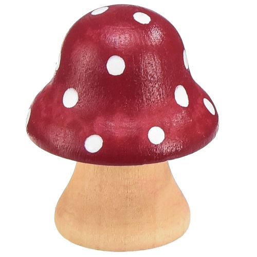 Produkt Grzyby Drewniane Grzyby Dekoracyjne Drewniane Mini Muchomory Czerwone Pomarańczowe 4cm 12 szt