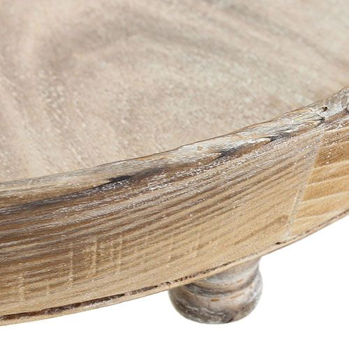 Floristik24 Miska drewniana brązowa Ø40cm