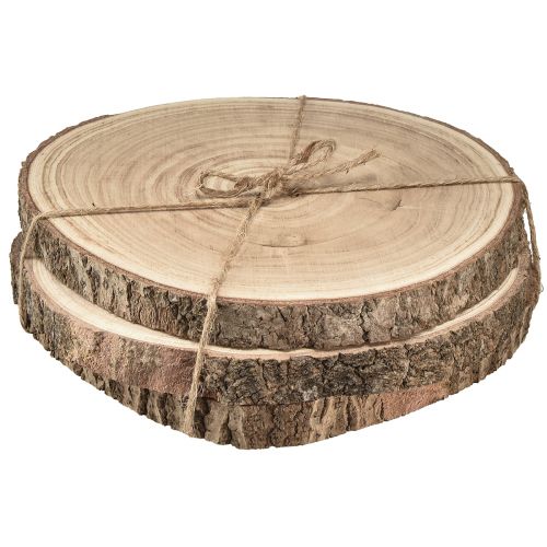 Produkt Krążki drewniane Krążek drzewny Paulownia naturalny Ø26-28cm 3 szt
