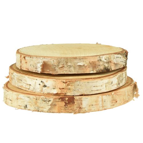 Produkt Krążki drewniane ozdobne krążki brzozowe Ø15-18cm 3 szt