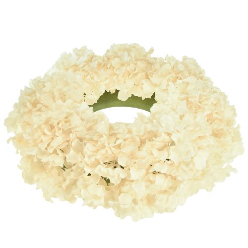 Produkt Wianek hortensjowy kremowy sztuczne hortensje Ø40cm