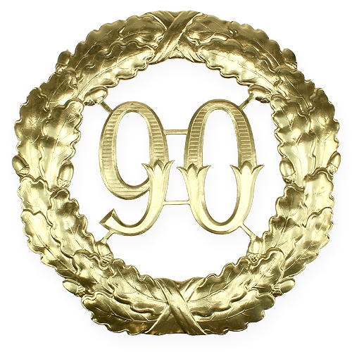 Produkt Rocznica numer 90 w kolorze złotym Ø40cm