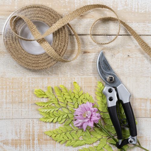 Produkt Wstążka jutowa, rustykalna wstążka dekoracyjna, juta naturalna, złota, 12mm, 10m
