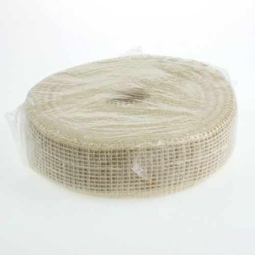 Produkt Wstążka jutowa bielona 5cm 40m