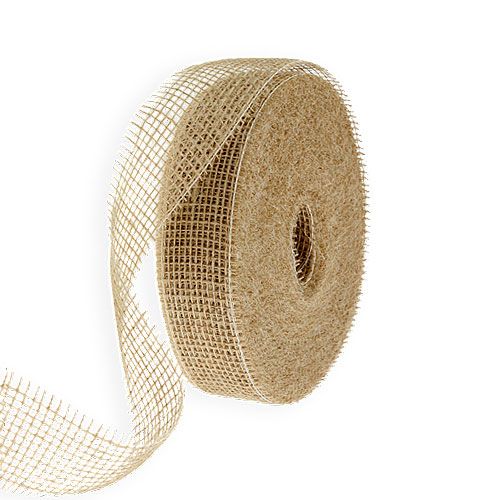 Floristik24 Wstążka jutowa naturalna 5cm 40m