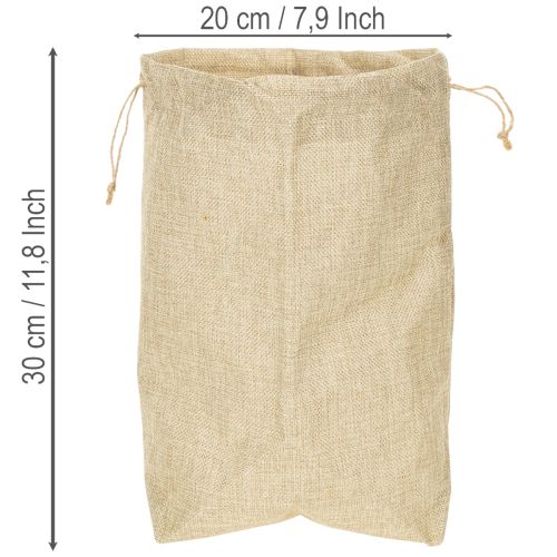 Worek jutowy 20×10cm wys. 30cm Torba prezentowa | Floristik24.pl
