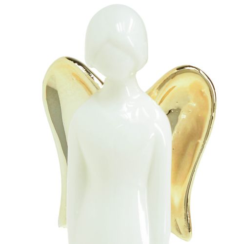 Produkt Figurki aniołów Ceramiczny anioł z białego złota 6cmx5cmx15cm 2szt