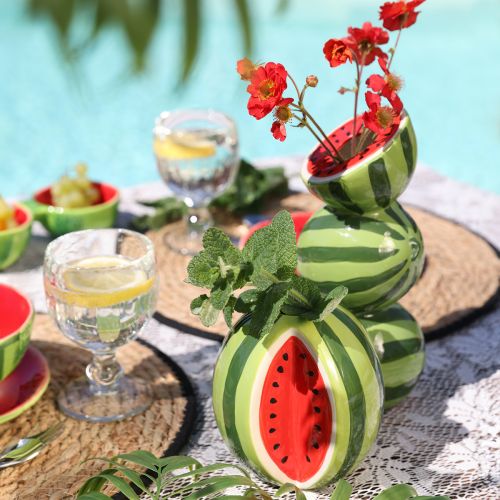 Produkt Wazon ceramiczny arbuz wazon dekoracyjny ceramiczny wys. 12cm