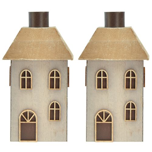 Produkt Świecznik Domek Świąteczny na świeczki 14,5cm 2szt
