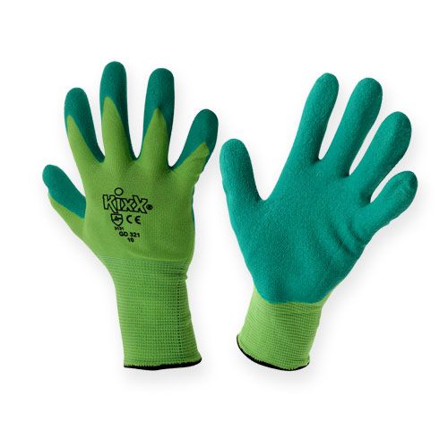 Produkt Nylonowe rękawice ogrodowe Kixx rozmiar 10 zielone