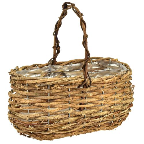 Kosz do sadzenia z naturalnym uchwytem winorośli 25x14,5x24,5cm