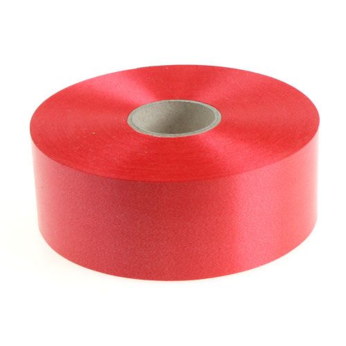 Floristik24 Wstążka do curlingu 50mm 100m czerwona