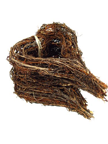 Floristik24 Wianek z gałązek w kształcie serca 20x25cm 4 sztuki naturalny