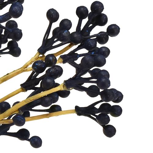 Produkt Sztuczne jagody niebieskie sztuczne rośliny 28cm 12 sztuk w pęczku