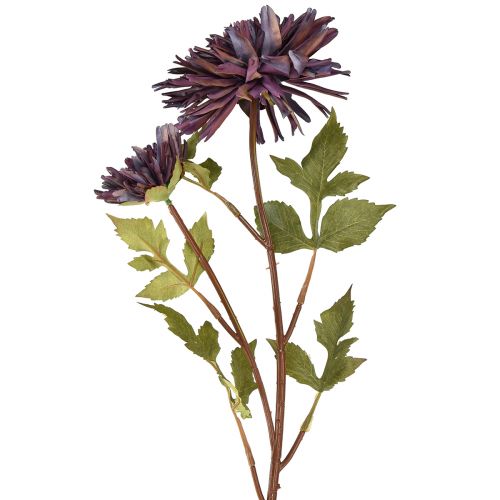 Produkt Sztuczna chryzantema 2 kwiaty fioletowe Ø5/11cm dł.70cm