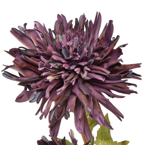 Produkt Sztuczna chryzantema 2 kwiaty fioletowe Ø5/11cm dł.70cm