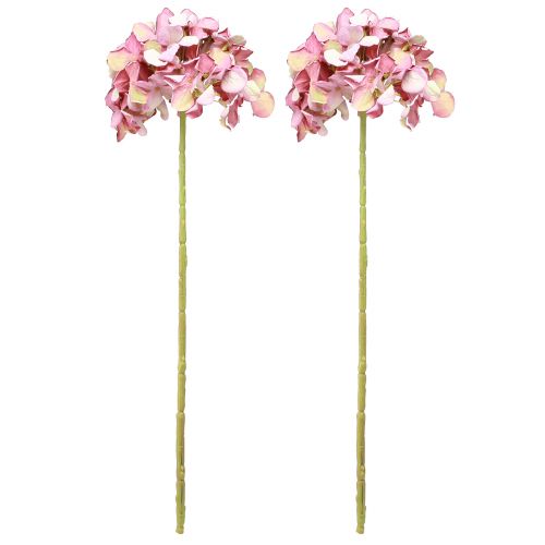 Produkt Sztuczna hortensja duża różowofioletowa Ø15cm dł.58cm 2szt
