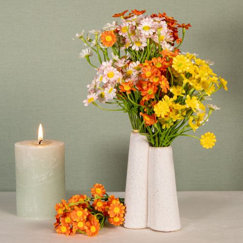 Produkt Sztuczny rumianek jako bukiet kwiatowy do świeżej i łatwej w pielęgnacji dekoracji, 28 cm, 3 sztuki