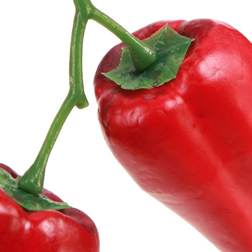 Produkt Sztuczna czerwona papryka na gałęziowej dekoracji warzywnej L8cm
