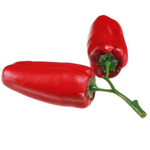 Produkt Sztuczna czerwona papryka na gałęziowej dekoracji warzywnej L8cm