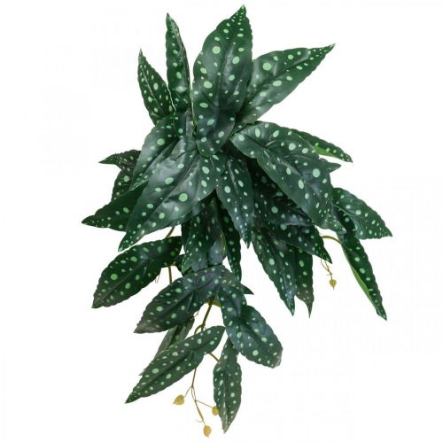 Floristik24 Sztuczna Begonia Sztuczna Roślina Zielona, Ciemnozielona 42×28cm