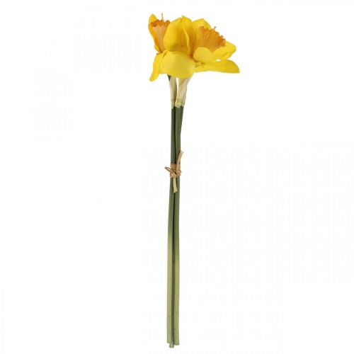 Produkt Żonkile sztuczne Kwiaty jedwabne Żonkile żółte 40cm 3 szt