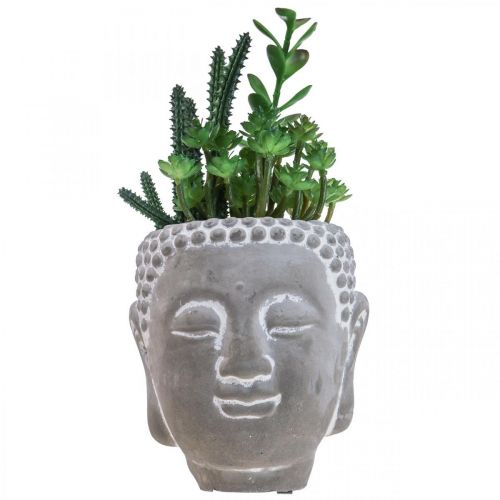 Sztuczny Sukulent Doniczka Budda Ø12cm W24cm