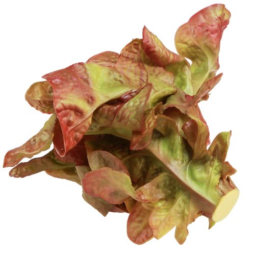 Produkt Sztuczna sałata Lollo Rosso Ozdobna główka sałaty Ø20cm
