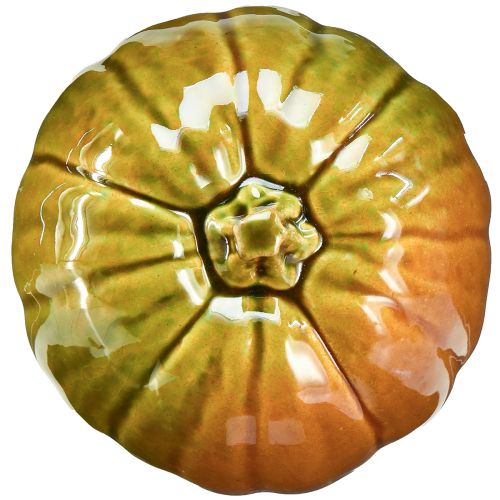 Floristik24 Dekoracyjna dynia ceramiczna w jasnej, zielonej tonacji - 17,5 cm - idealna na jesienną dekorację stołu