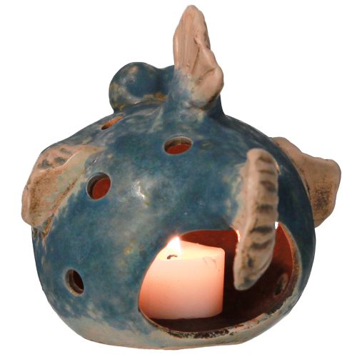 Produkt Rozdymka do podgrzewacza ceramicznego rybka dekoracyjna niebieska 15cm 2szt