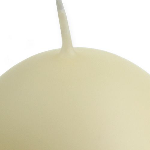 Produkt Świece kulowe 100mm kremowe 6szt