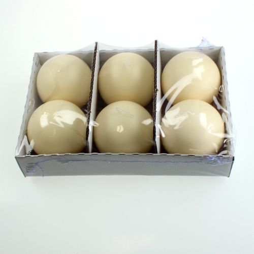 Produkt Świece kulowe 100mm kremowe 6szt
